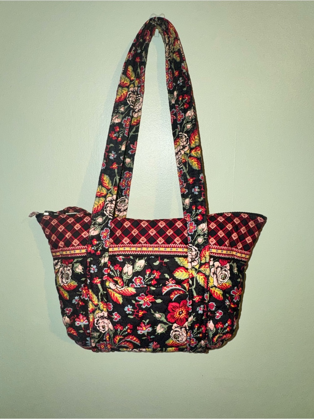 Vintage Vera Bradley “Anastasia” Print Small Tote & coin purse